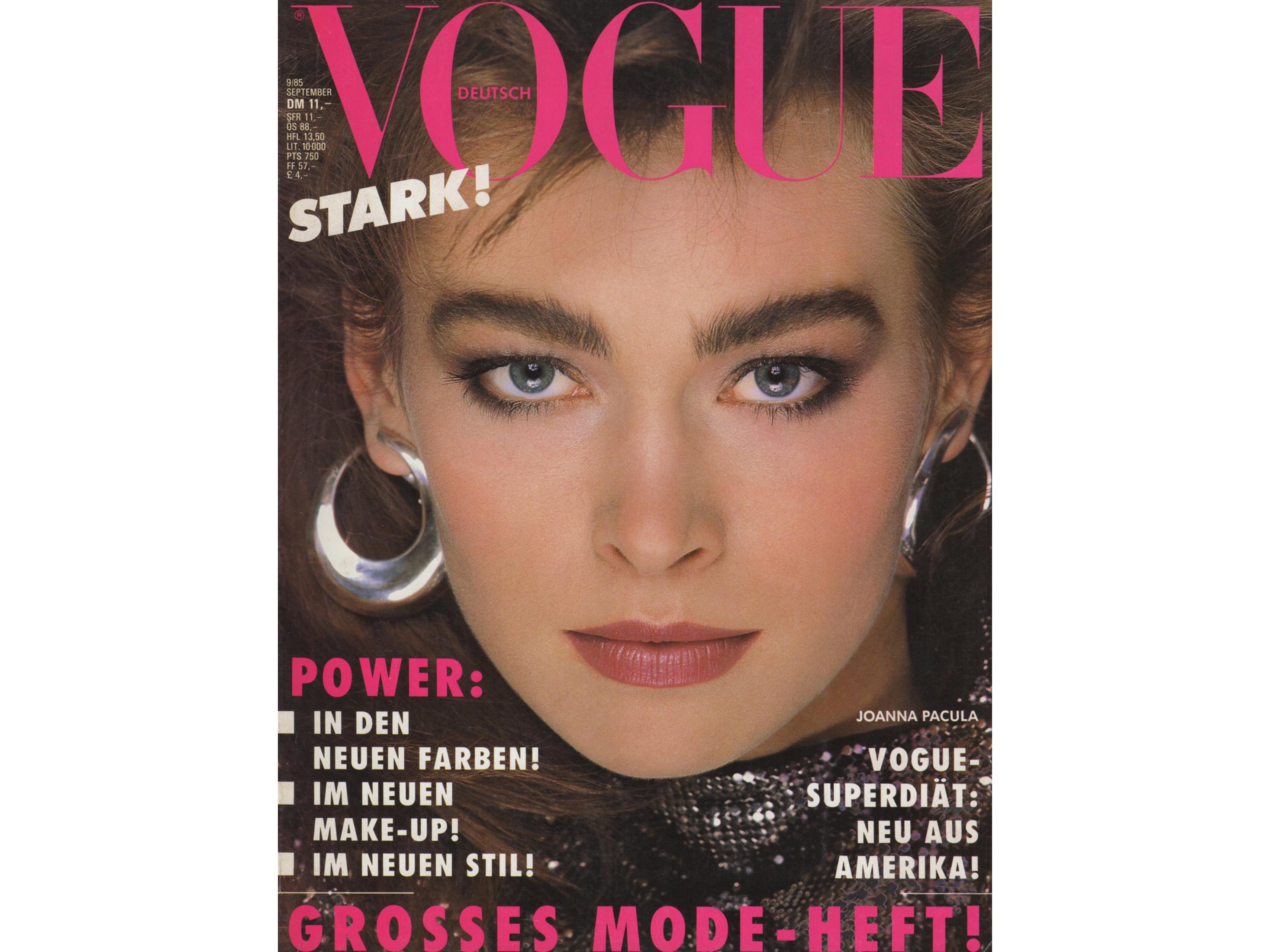 VOGUE GERMANY September 1985 Vintage Fashion Magazine 1980s Retro