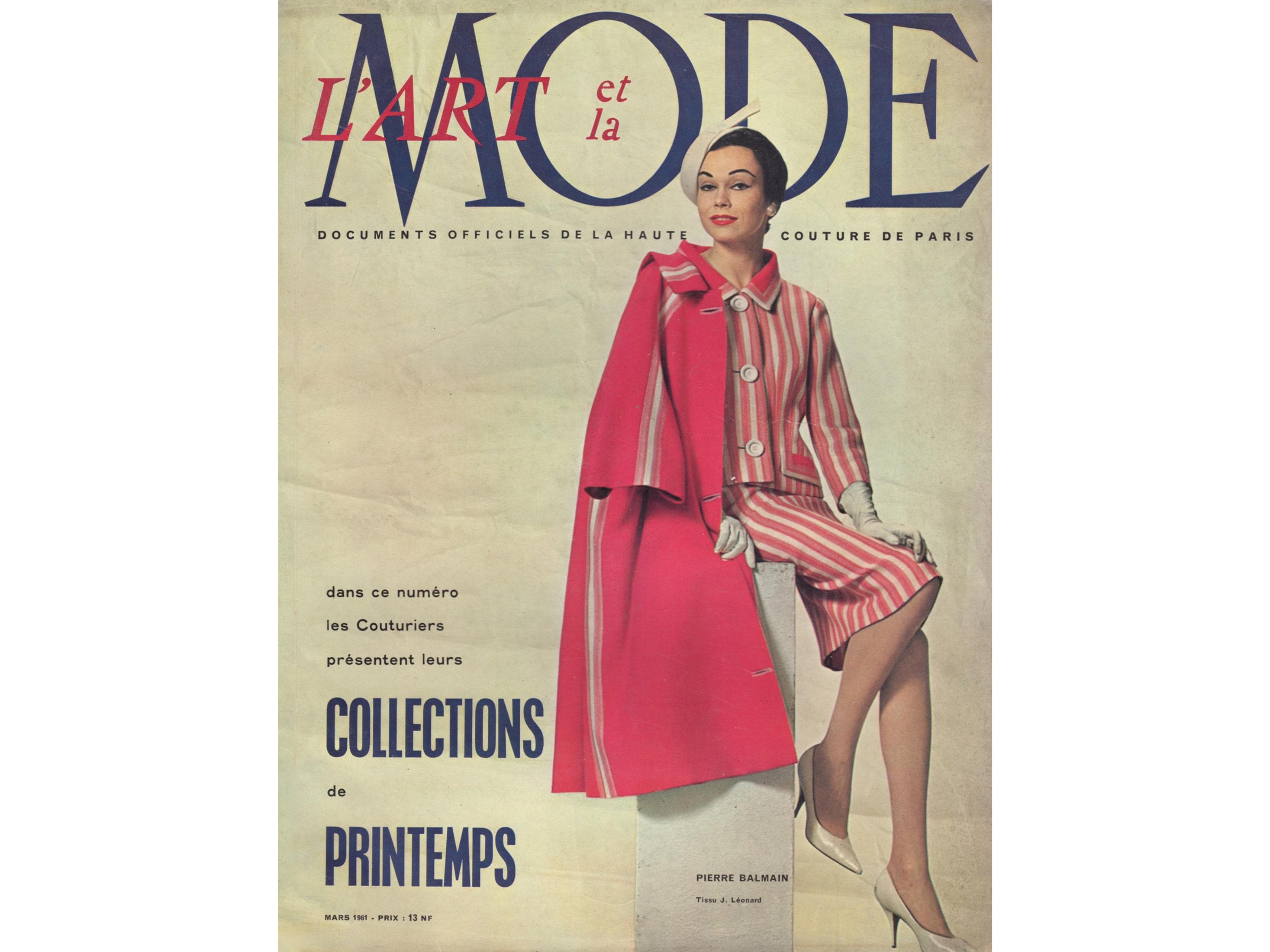 L'art Et La Mode March 1961 Vintage Fashion Magazine 1960s Retro