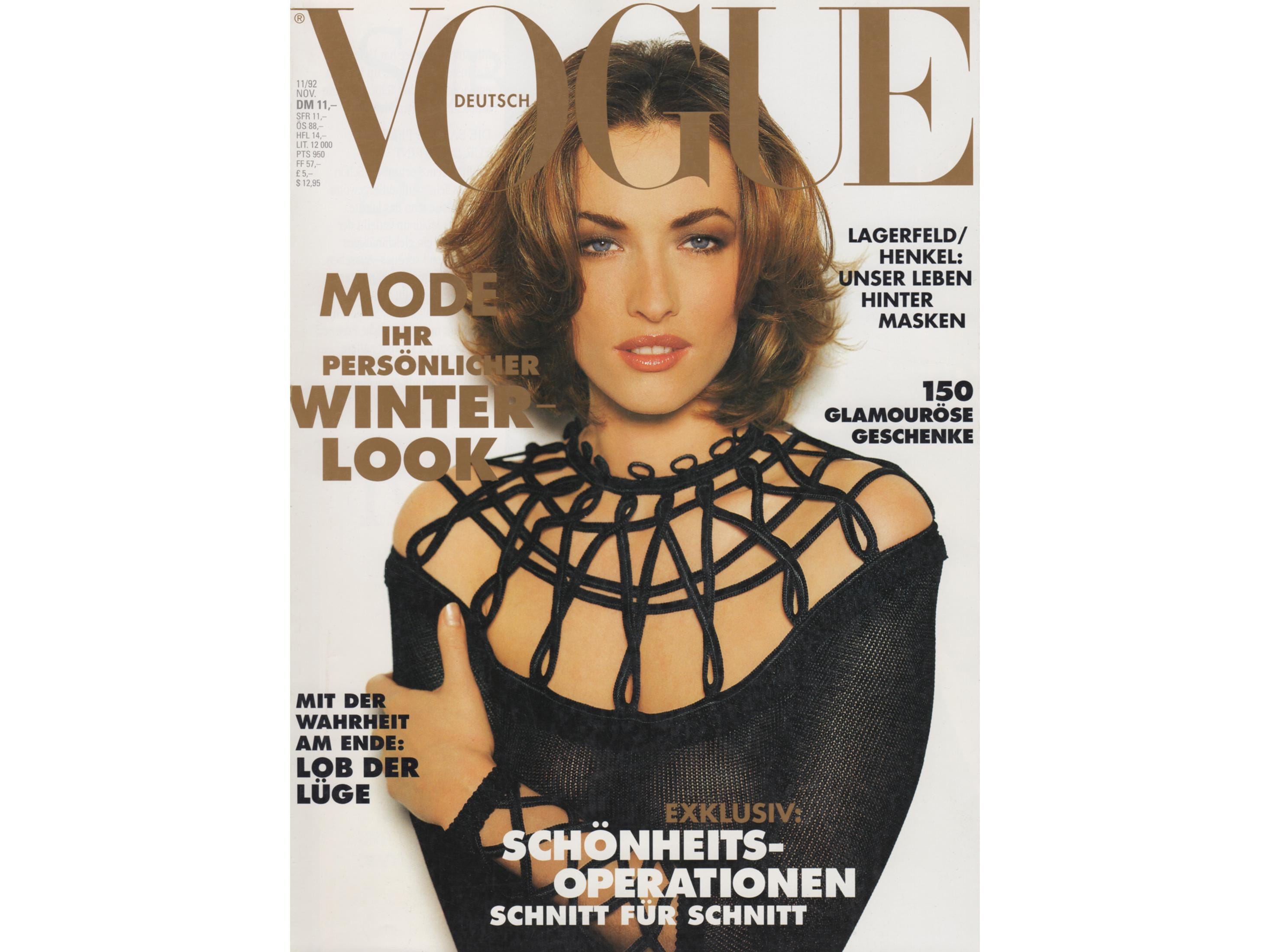 【VOGUE】1992 NOVEMBER※ダメージあります Vogue November 1992 - Etsy