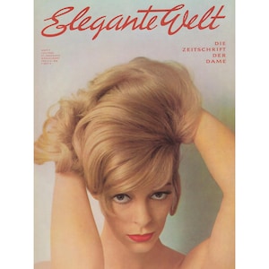 ELEGANTE WELT July 1962 German Vintage Fashion Magazine 1960s Birthday Anniversary Christmas Gift Present Photos Ads Advertisements