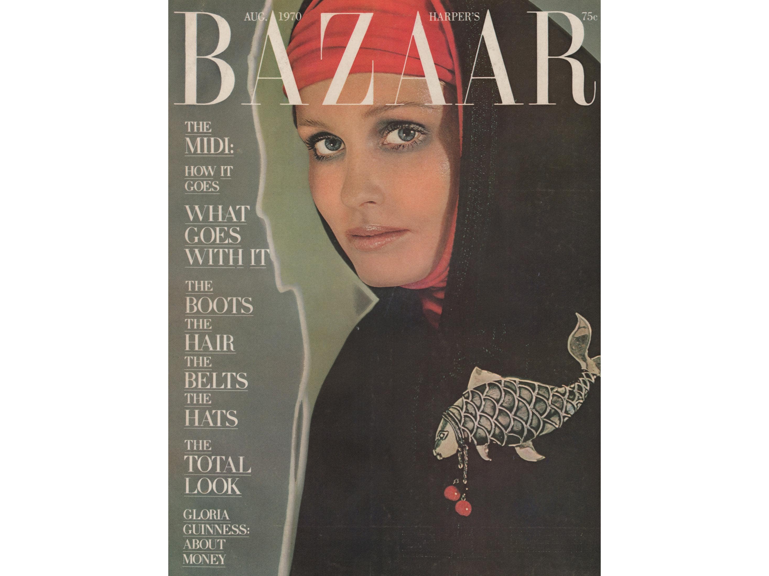Harper's Bazaar US August 1970 Vintage Fashion Magazine 1970s