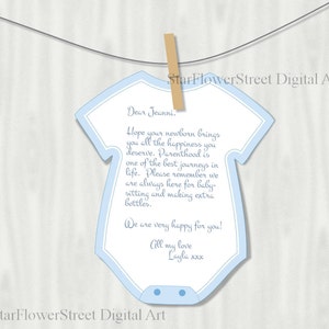 Baby Shower Decorations Boy Wishes for Baby advieskaarten Printable Cutout Blue digitale download DIY party instant bodysuit cut out bbs