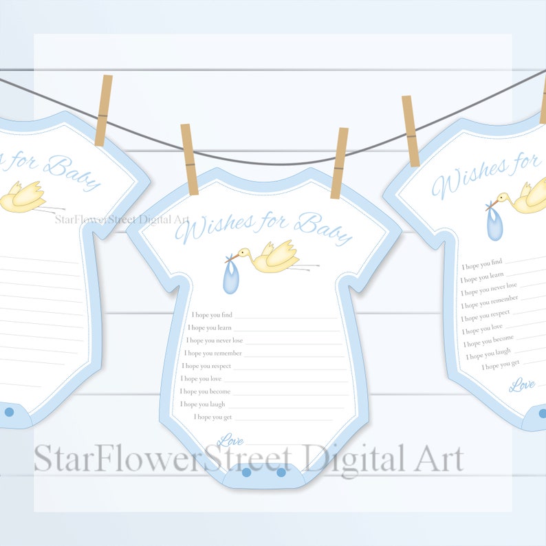 Stork Baby Shower Wishes For Baby Decorations Games Stork Cut Etsy