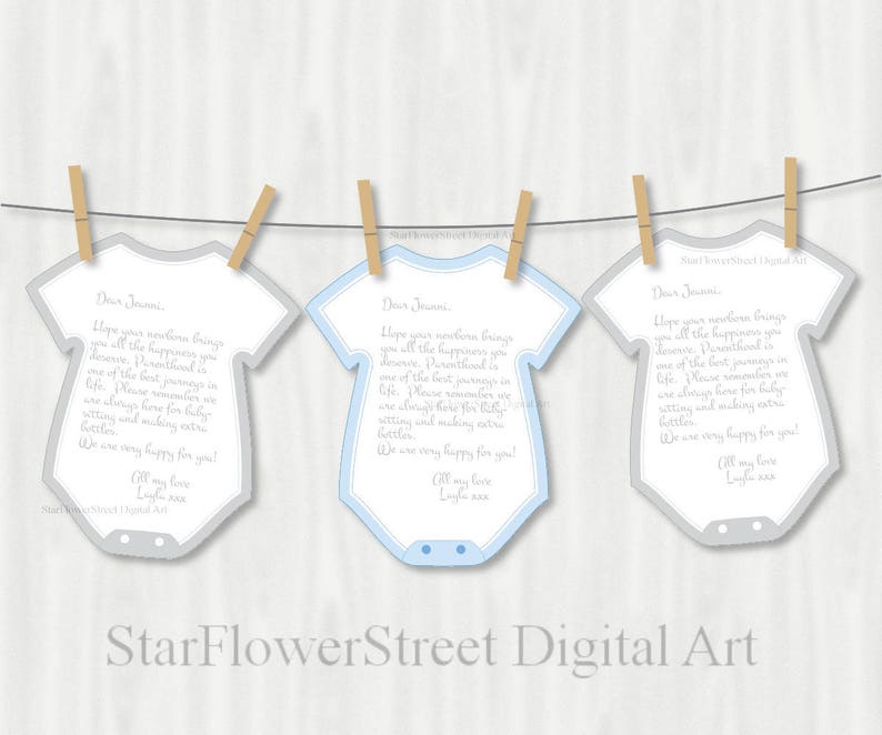 Blue Gray Baby Shower Decorations Baby Blue Boy Wishes For Etsy