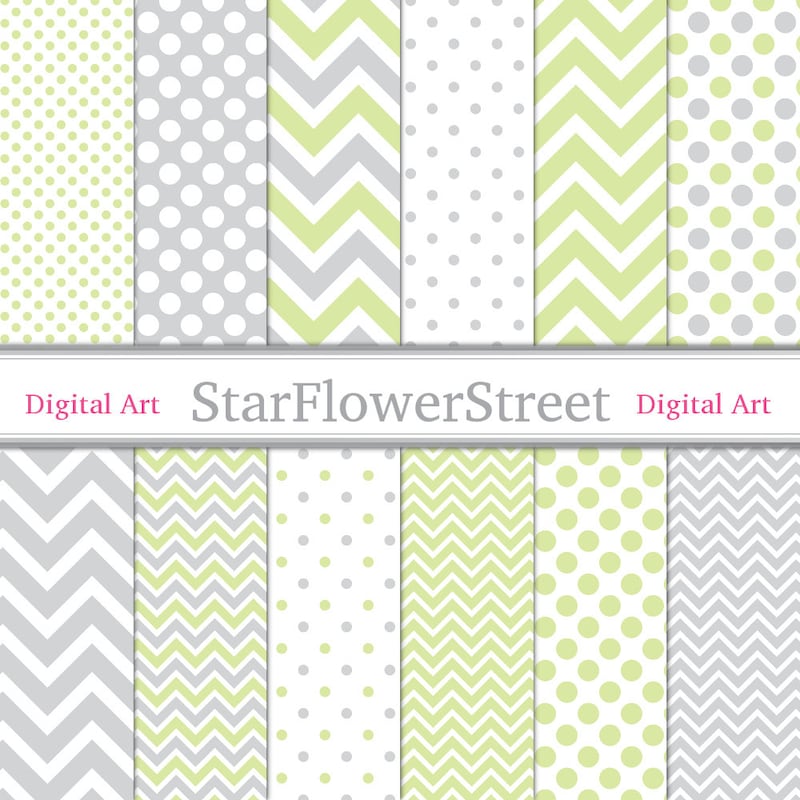 Lime Green Gray - Etsy