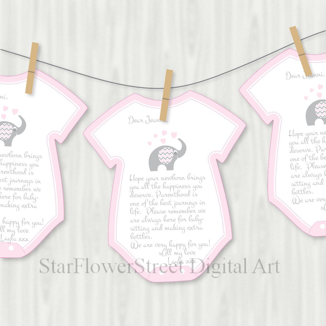 Elephant Baby Shower Decorations Games Advice Printable | Etsy