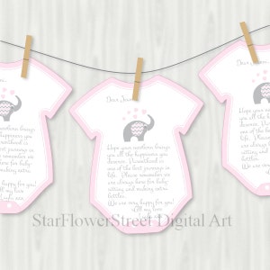 Elephant, Baby Shower, Decorations, Games, Advice, Printable, Cutouts ...
