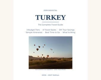 Guide de voyage Turquie 2026-2027 | Itinéraire Istanbul-Cappadoce | Téléchargement PDF pour la planification de votre voyage