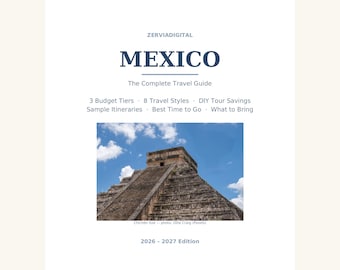 Guide de voyage du Mexique 2026-2027 | Itinéraire Mexico-Oaxaca-Cancun | Téléchargement PDF pour la planification de votre voyage