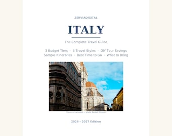 Guide de voyage en Italie 2026-2027 | 3 budgets, 8 styles de voyage | Rome, Florence, Venise, Amalfi : itinéraires, ports de croisière, astuces pour voyager seul(e)