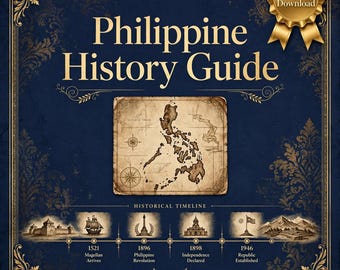 Philippine History Guide for Expats | Filipino Heritage Timeline Rizal Bonifacio EDSA | Printable Learning Book