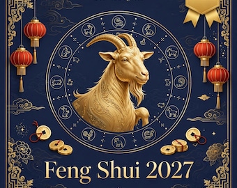 Guía de Feng Shui para el Año de la Cabra 2027 / Los 12 Animales. Estrellas Voladoras para la Riqueza (Descarga digital)