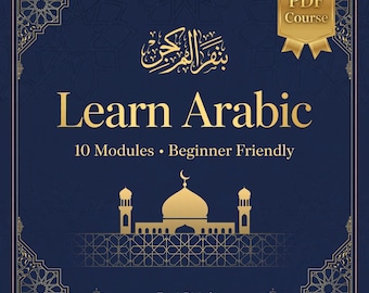 Curso de árabe para principiantes / Cuaderno de ejercicios de 10 módulos con enfoque en la escritura (descarga en PDF)