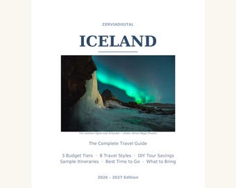 Guide de voyage Islande 2026-2027 | Circuit du Cercle d'Or à Reykjavik et sur la côte sud | Plan de voyage PDF à télécharger