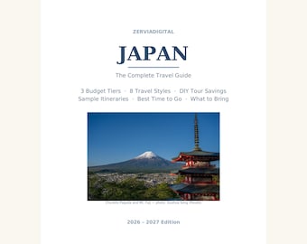 Guide de voyage au Japon 2026-2027 | Itinéraire Tokyo-Kyoto-Osaka | Téléchargement PDF pour la planification de votre voyage