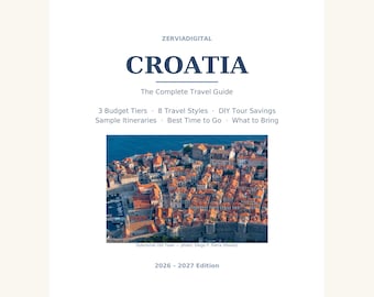 Guide de voyage en Croatie 2026-2027 | Itinéraire Dubrovnik-Split-Plitvice | Téléchargement PDF pour la planification de votre voyage