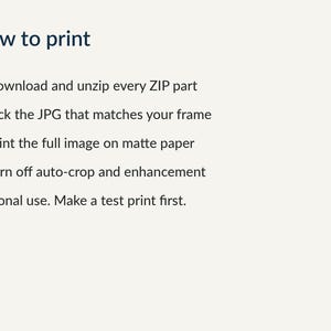 Printing guide and file list for the set