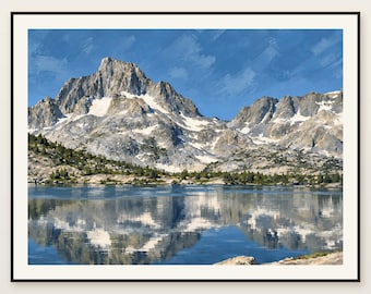 Thousand Island Lake Printable Wall Art, Sierra Nevada Landscape Digital Download