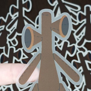 Sirenhead 3.5&quot; Clear Vinyl Matte Sticker