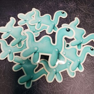 Nessie Loch Ness Monster Plush 3&quot; Vinyl Sticker