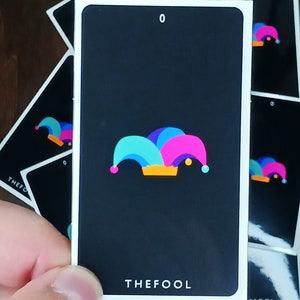 Fool Tarot Card 3&quot; Vinyl Glossy Sticker