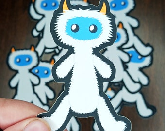 Yeti Plush 3" Vinyl Matte Sticker