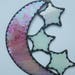 reserved for Bonnie Stained Glass Moon and Stars