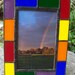 Stained Glass Frame for 4 x 6 Photo with Rainbow Photo