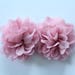 Dusty Pink Chiffon Fabric Flower / 3.75 inches wide / FLW-14 NO CLIPS
