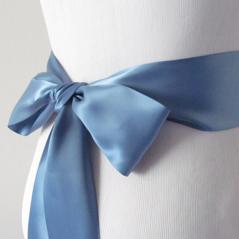 Blue Bridal Sash - Etsy