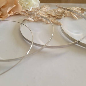 Silver Metal Headband Multiple sizes