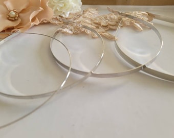 Silver Metal Headband Multiple sizes