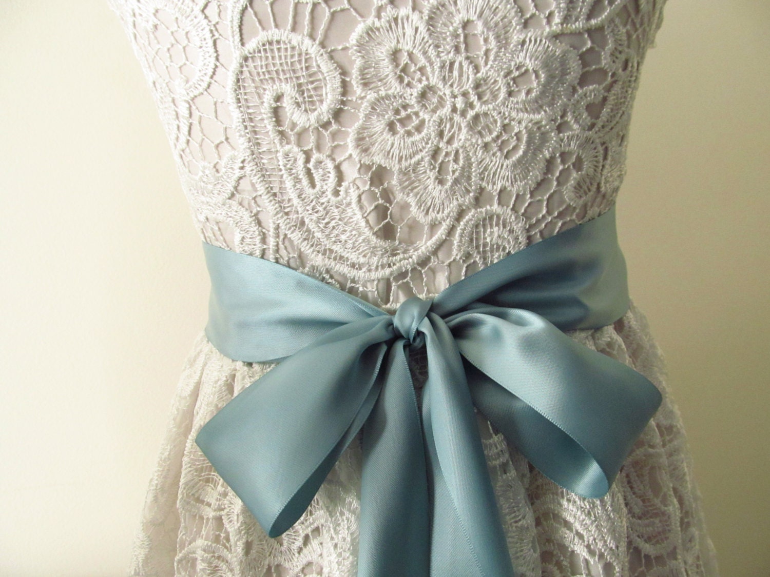 Blue Nile Bridal Sash / Double Face Sash Ribbon / Satin Ribbon - Etsy