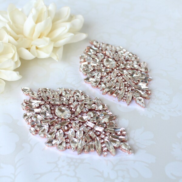 Rose Gold Applique Etsy