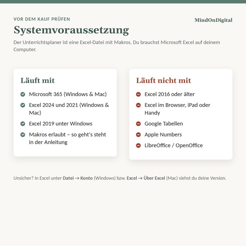Excel-sjabloonset voor muziekdocenten en -begeleiders | Factuursjabloon § 19 UStG + Lesplanner | Windows & Mac afbeelding 7