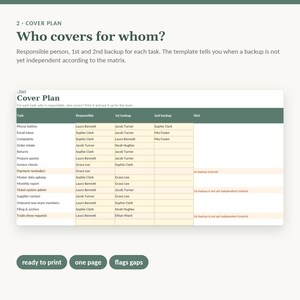 Skills Matrix Template Excel | Training Matrix & Cover Plan, Employee Training Tracker, Cross Training | Team Lead, No Macros image 3