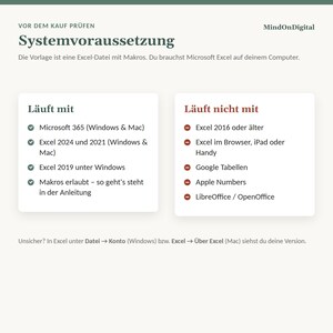 Excel Template Set for Self-Employed Part-Time Jobs | Invoice Template for Small Businesses + Income Overview with Thresholds | Windows & Mac image 8