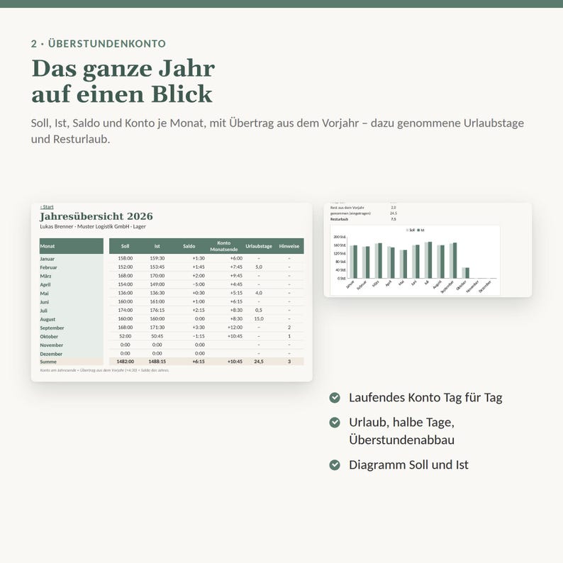 Conjunto de plantillas de Excel y Word para líderes de equipo | Planificador de vacaciones 2027, seguimiento del tiempo, evaluación de empleados, plan de incorporación imagen 6