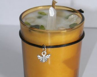 Gainful Employment Soy Hand Made Votive Candle Reiki Healing