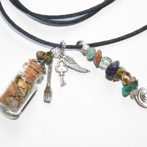Weight Loss Charm Bottle Amulet Necklace Pagan Wicca Reiki Ritual image 7
