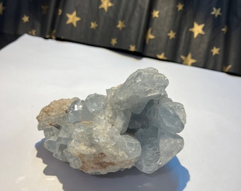 Blue Celestite Multipoint Cluster