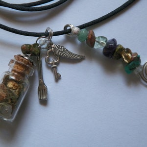 Weight Loss Charm Bottle Amulet Necklace Pagan Wicca Reiki Ritual image 8