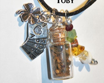 Good Luck Gambling Charm Bottle Necklace Pagan Wicca Reiki Ritual Lucky Amulet