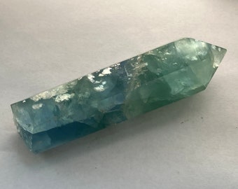 Blue Green Fluorite Point