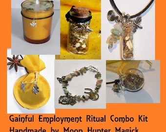 Gainful Employment 4 item Combo Kit Get A Job Ritual Employment Ritual Kit