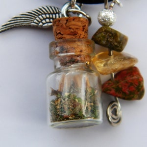 Weight Loss Charm Bottle Amulet Necklace Pagan Wicca Reiki Ritual image 4