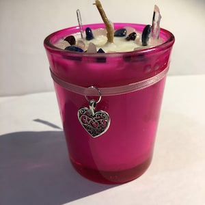 Love Soy Hand Made Votive Candle Attract Love Strengthen Love Ritual Candle image 8