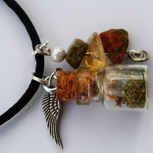 Weight Loss Charm Bottle Amulet Necklace Pagan Wicca Reiki Ritual image 5