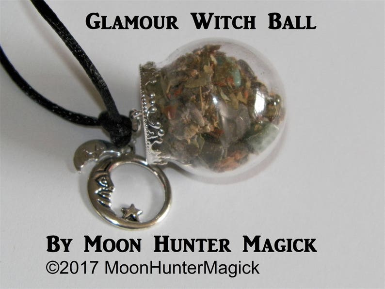 Glamour Charm Illusion Amulet Mini Witch Ball Witch Bottle Pagan Wicca Reiki Bild 1