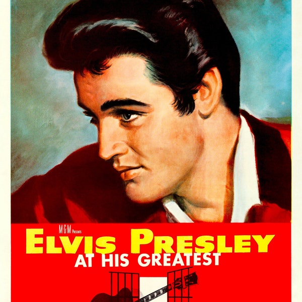 Elvis Presley Jailhouse Rock Movie Poster 1957 Rock and Roll Digital Download Printable Print It Yourself